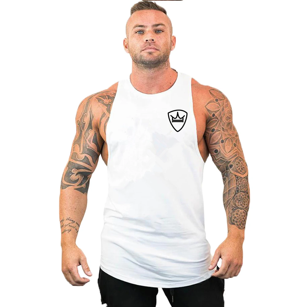 

Brand gym clothing cotton casual t shirt bodybuilding stringer tank top men fitness shirt muscle guys sleeveless vest Tanktop