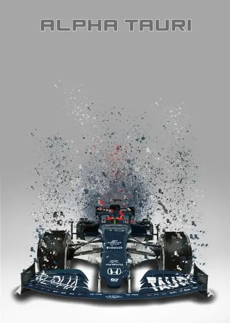 2022 F1 Formula 1 Race Car Poster Wall Art Mclaren Splatter Paint Racing Car Collection Canvas Painting Prints Room Home Decor 