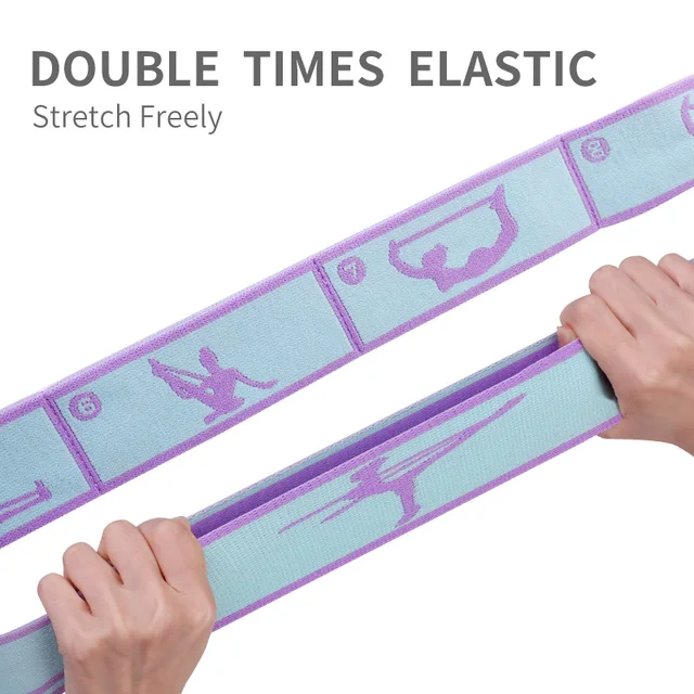 Yoga Elastic Band for Pilates Elastic Exercise Bands Resistance Physical Fitness Tension Belt Dance Gymnastics Girls Accessories 6