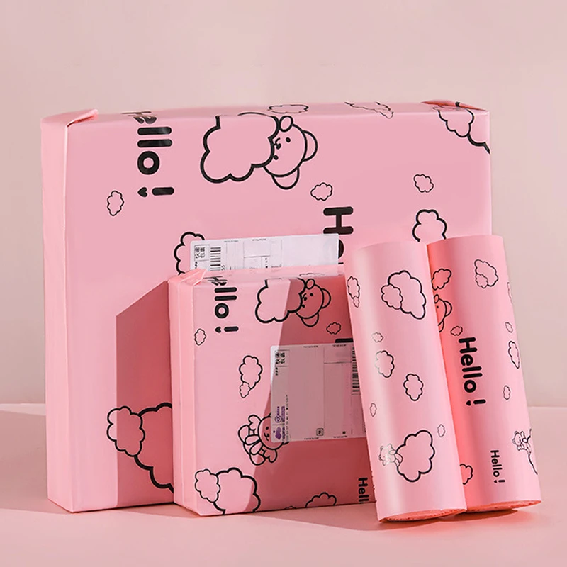 Courier Bag Mailing Envelopes Mailing Bags Express Bag 10Pcs Courier Bag Envelope Packaging Bags Pink Waterproof Self Adhesive Seal Bag