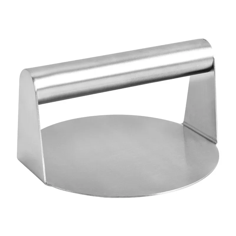 Burger Press Stainless Steel Round Smash Meat Press Mold for Deli Beef Plate Masher Kitchen Accessories