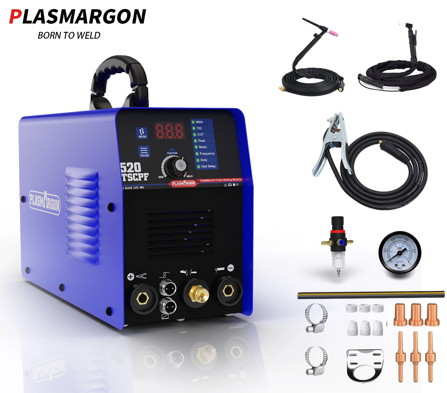 プラズマカッター切断可能板厚最大20MM100V/200V兼用PLC-65P くい