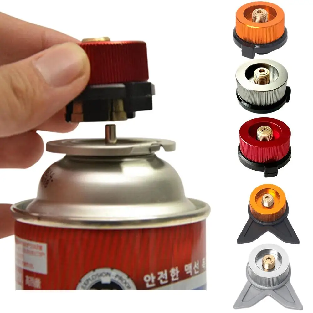 Outdoor Camping Stove Gas Tank Adapter Gas Burner Conversion Head Picnic Stove Propane Refill Adapter Converter Camp Supplies