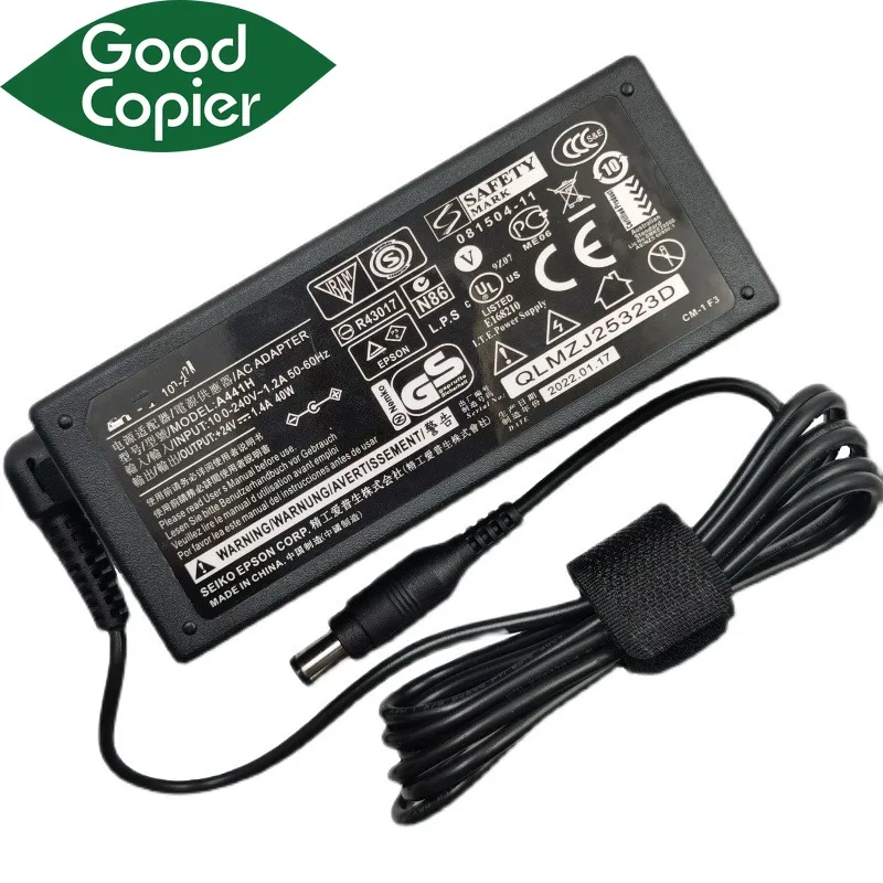 Alimentatore Per Caricabatterie Adattatore Ca 1Pc Per Epson V500 V550 V600 V700 V750 V800 V850 3170 4180 4490 4990 Gt1500 Ds510 Ds520 Ds560