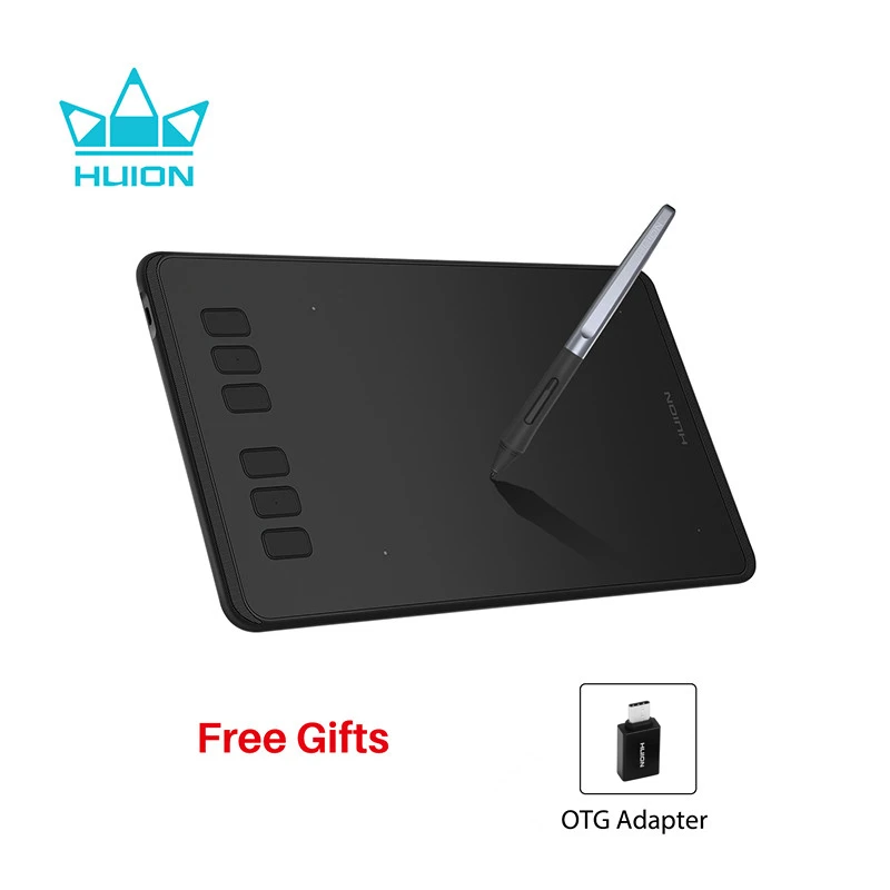 Huion H640P Graphics Tablet/Board Battery free Stylus Pen Certified Refurbished