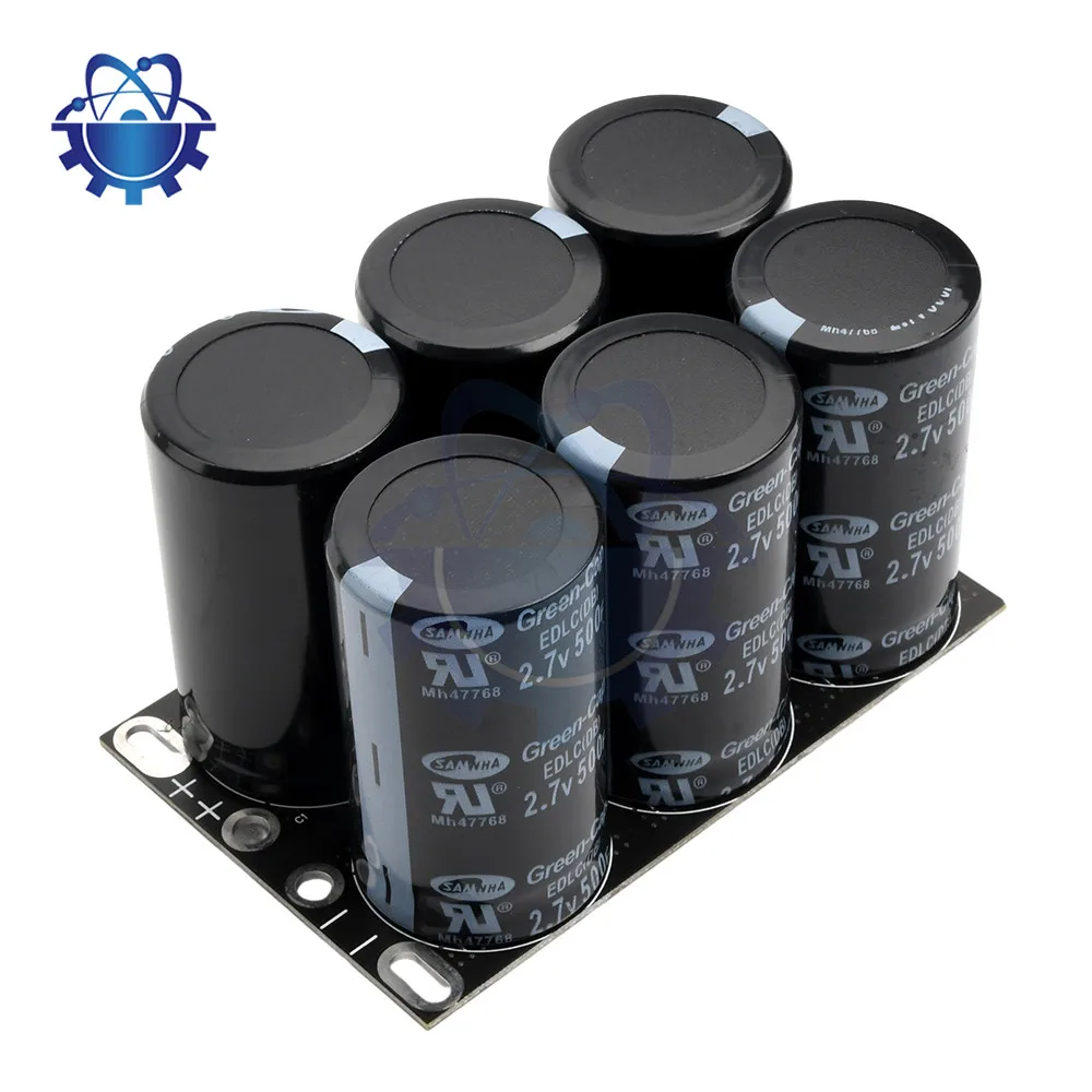 

16V‑83F Super Farad Capacitor Bank 2.7v 500f 6pcs/1set Protection Plate Capacitor Audio Electrolytic Capacitor Car Audio