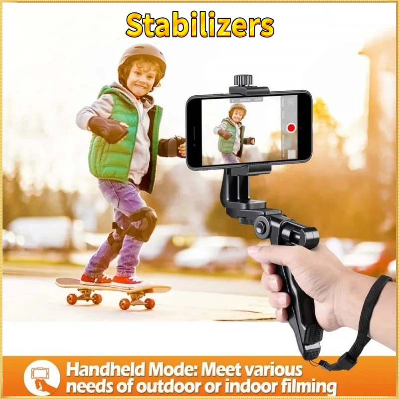 Multifunction Handheld Grip Stabilizer Phone Tripod Holder Selfie Stick Handle Holder Stand For iPhone Samsung Xiaomi Huawei