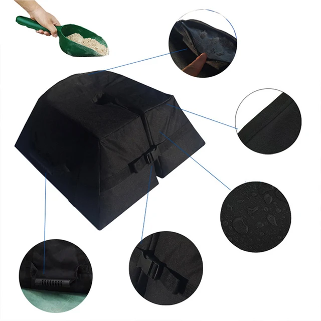 Esernyő Alap Súly Üres Szállodai Kerti Háztáji Tengerparti Pavilon Napfény Menhely Rögzített Homoktáska Kemping Árnyék - Image 2