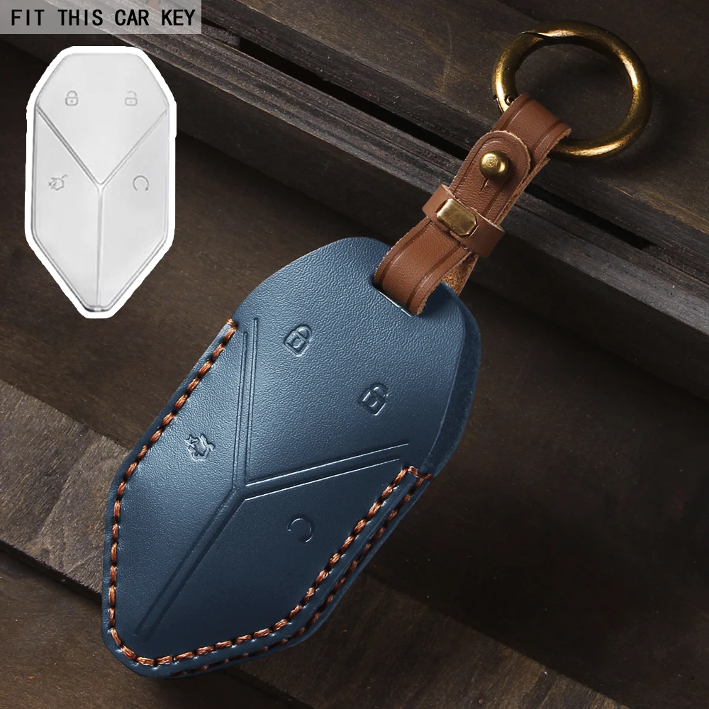 Premium Alcantara Suede Leather Car Key Case - Luxury Protector Accessories