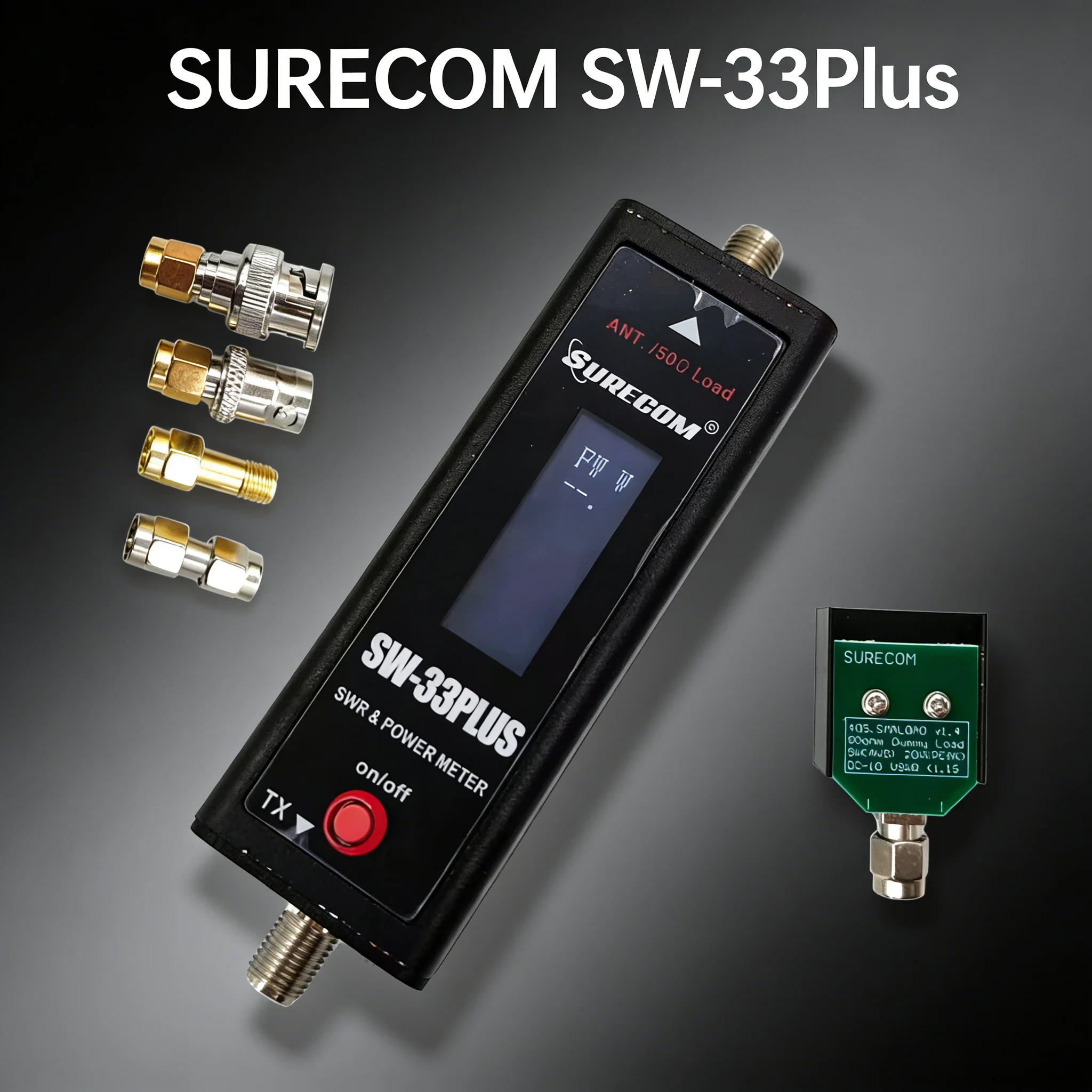 Surecom SWR 및 전력계 125-525MHz RF 와트미터 아날로그 워키토키 안테나용 100W 고출력 테스터