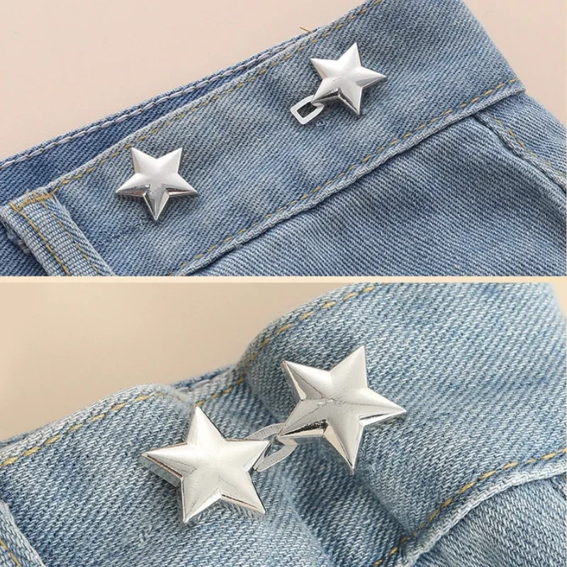 Adjustable Removable Waist Tightener Button Clips