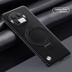 OPPO Realme GT Pro Magnetic Rotating Shockproof PU Leather Case - Realme GT 8 Pro (Matte Black)