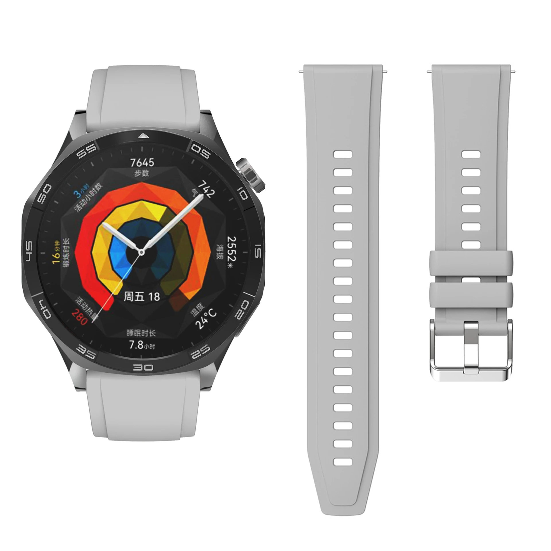 Official Silicone Sport Strap Band for Smartwatch - 18mm/22mm Bracelet Wristbands