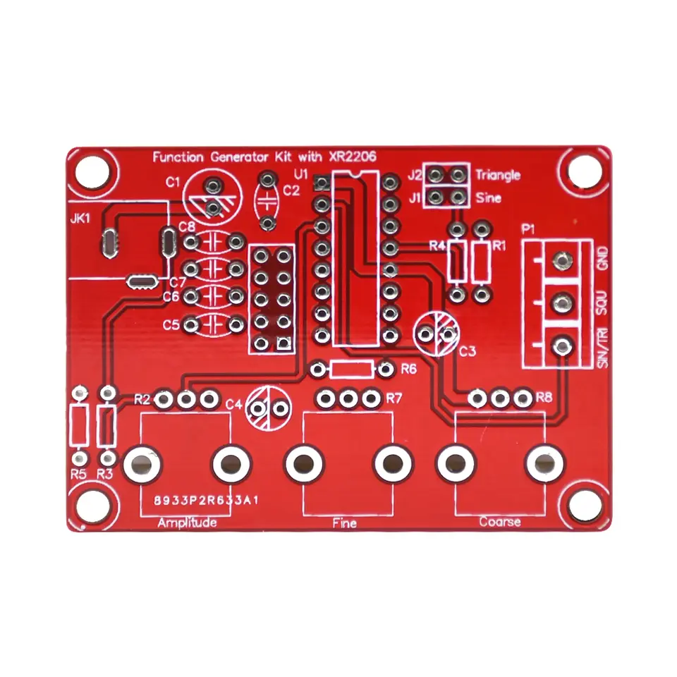 XR2206 High Precision Signal Generator DIY Kit Sine Triangle Square Waves 1Hz 1MHz Frequency Range Adjustable Frequency image 4