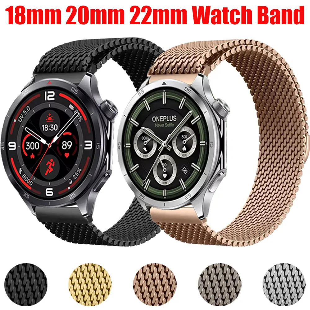 Magnetic Milanese Steel Wristband Strap - Adjustable
