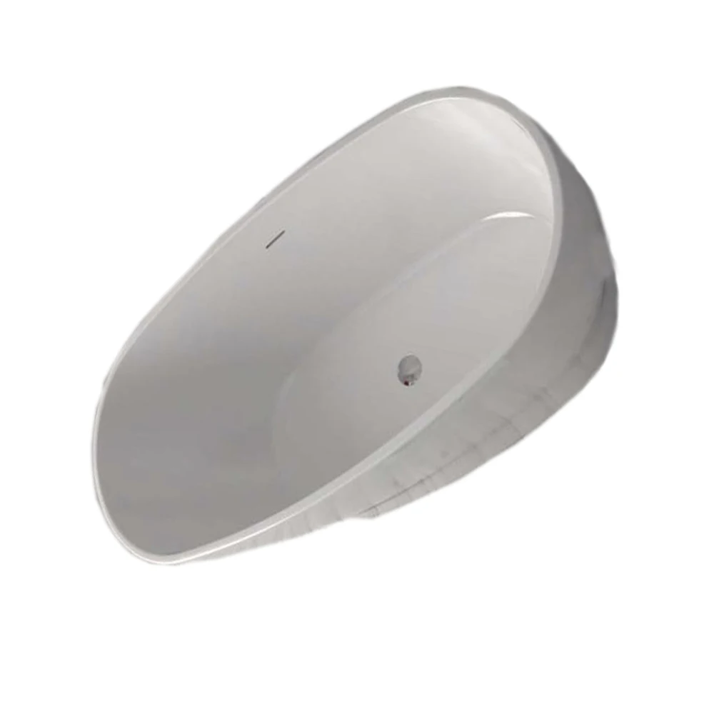 1600X800X650mm Acrylic Fiberglass Simple Bathtub Freestanding Seamless Joint Soaking Tub 6036-1A