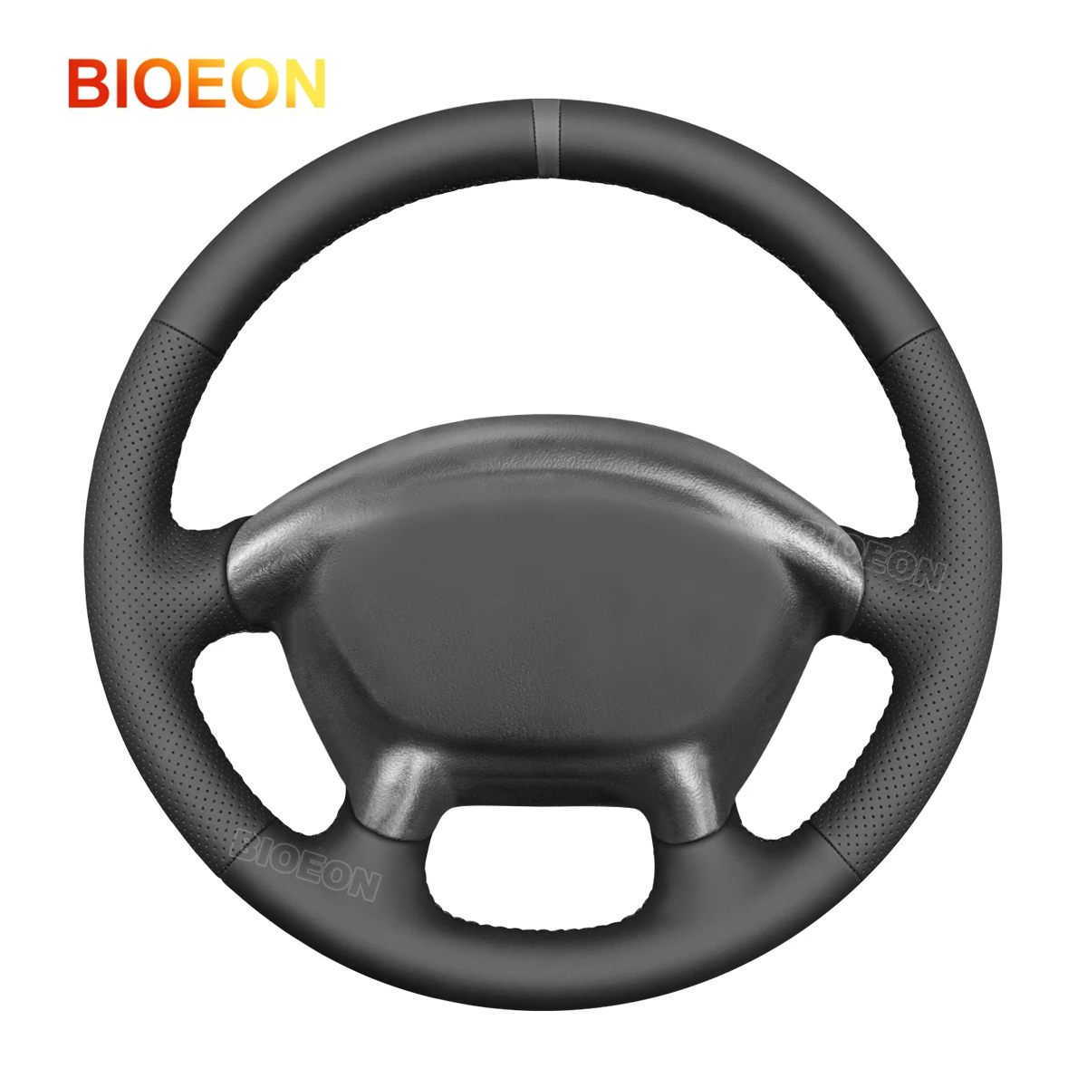 Coprivolante In Pelle Artificiale Bioeon Black Pu Per Chevrolet Corvette (C5) 1997-2004