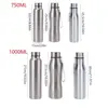 750ml/1000ml Sports Water Bottles Stainless Steel Single-layer Outdoor Drink Bottles Large Capacity with Lift Rope 6