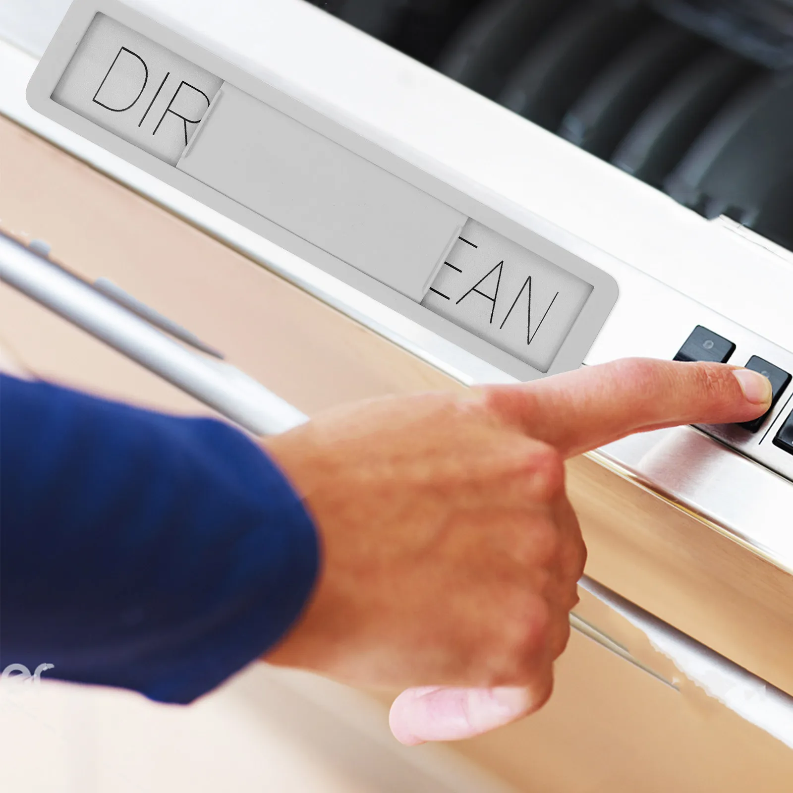 Zinc Alloy Dirty Clean Dishwasher Magnet Dishwasher Magnet Clean Dirty Sign Non-Fading Kitchen Fridge Microwave