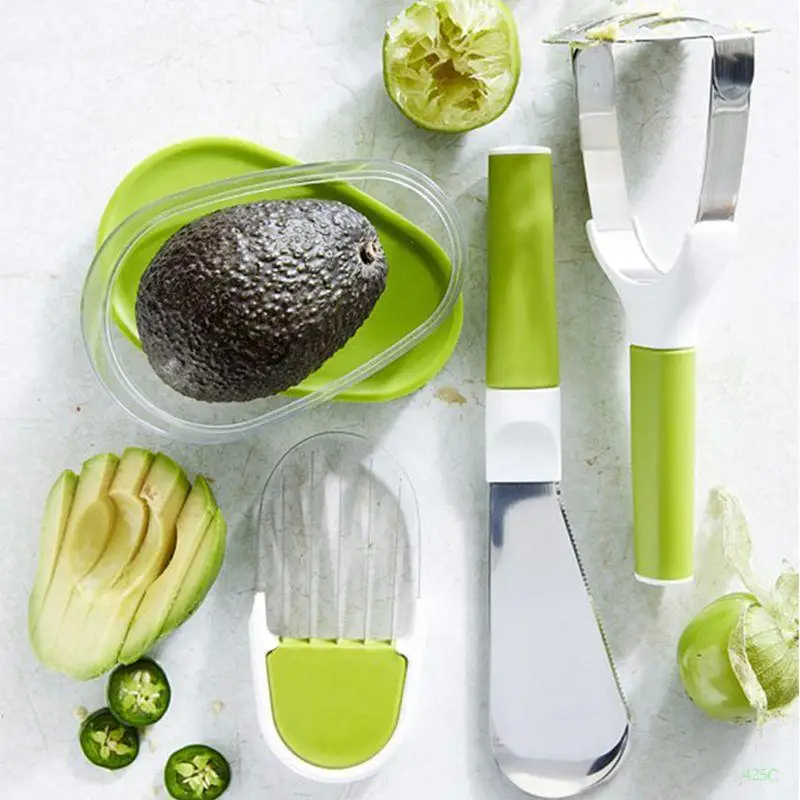 425C Kitchen Avocado Saver Crisper Storage Box Fruit Vegetable Container Keep Fr