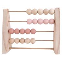Wood Abacus Toy  for Kids Room Desktop Decoration Baby Early Learning Math Educational Toy Natural Wood Nursery Decor 1