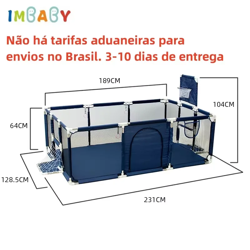 Baby Playpen IMBABY Playpen For Children Multiple Styles Baby Pool Balls Bed Fence Kids Indoor Basketball And Football Play Yard