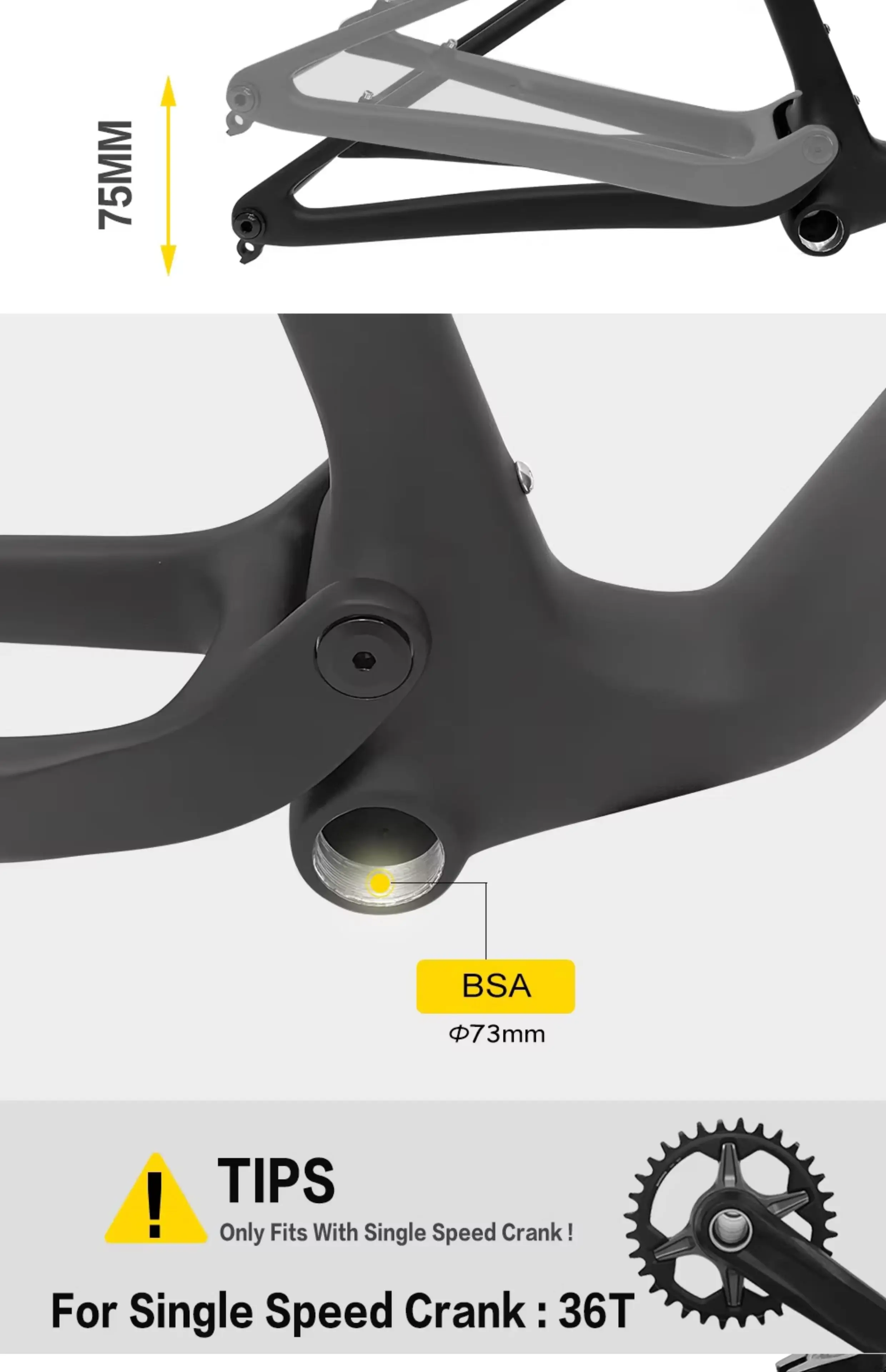 Description Picture 6 of itemNew WC XC Carbon Fiber Soft Tail Mountain Frame 29er UDH EPS Boost 148mm 29er*15/17/19 Inch Disc Brake  MTB Carbon Bicycle frame