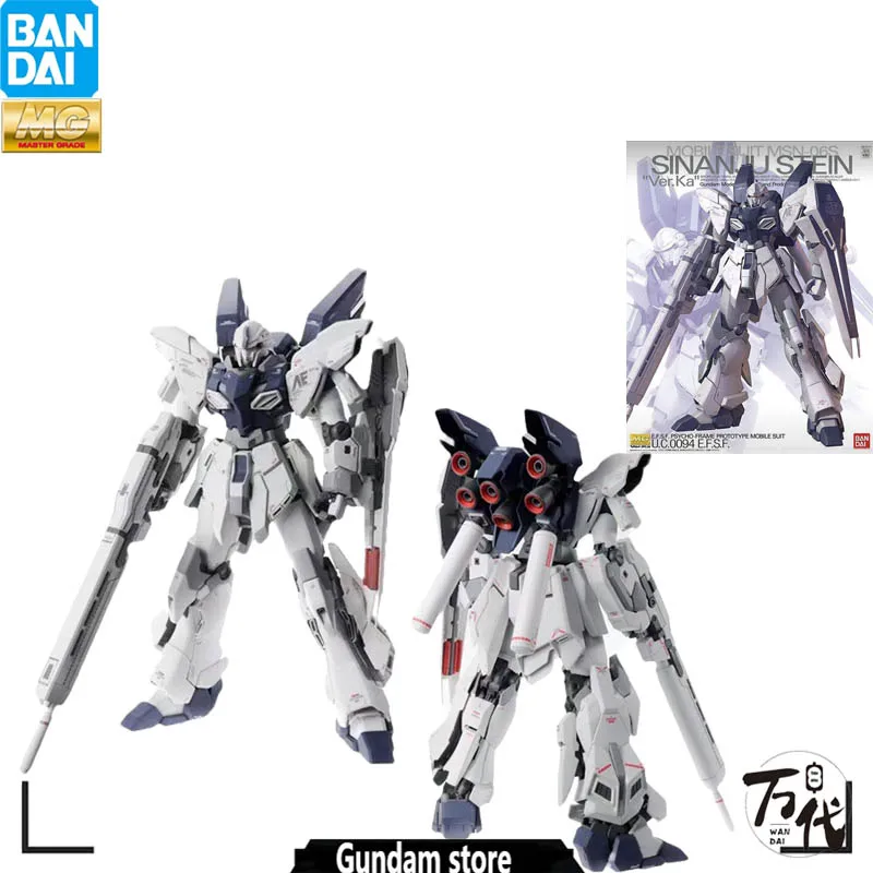 

BANDAI MG 1/100 GUNDAM MSN-06S SINANJU STEIN VER. KA MODELL Набор Аниме экшн-истребитель монтаж испаритель GESCHENK для детей