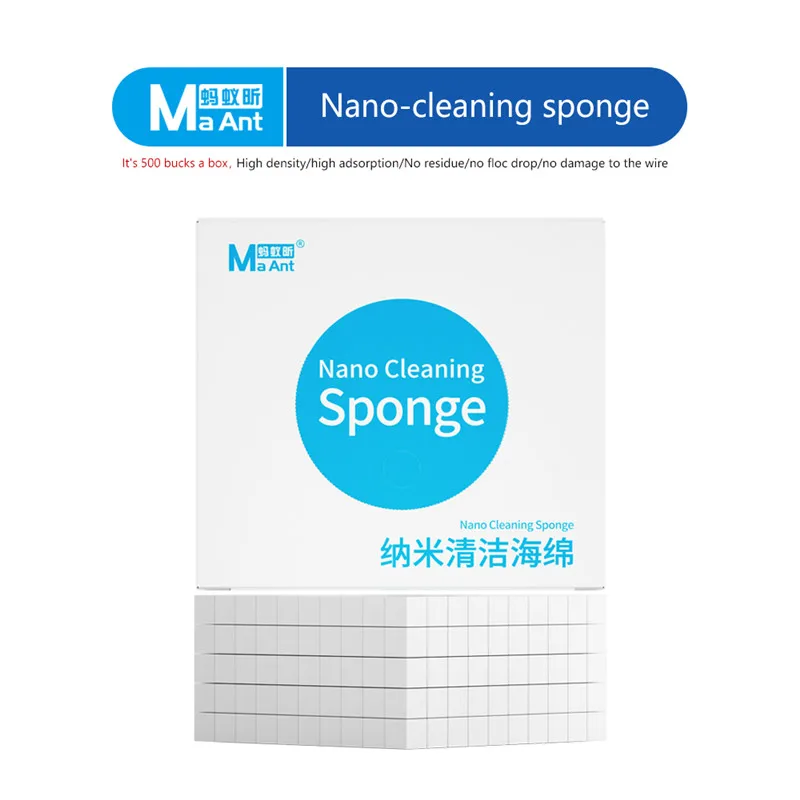 MaAnt 휴대폰 태블릿 노트북용 나노 청소 스폰지, 고밀도 LCD 스크린 후면 커버, 유리 카메라 먼지 제거 도구, MY-065