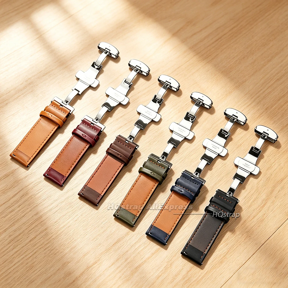 Elegant Universal Smartwatch Bracelet with Quick Release Butterfly Buckle