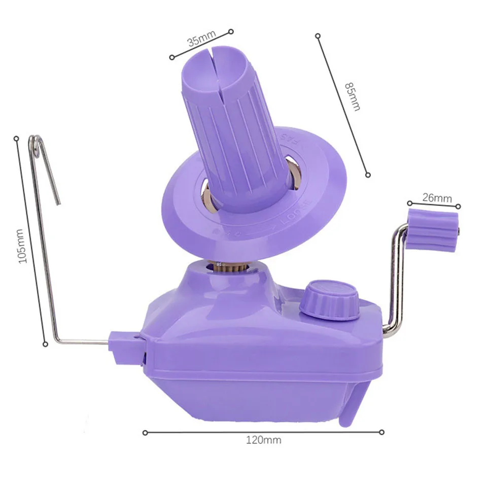 Hand Cranked Yarn Winding Machine Small Manual Portable Yarn Shaker DIY Knitting Tool Ball Player 1Set LMDZ knitting supplies knitting material knitting machine knitting craft supplies