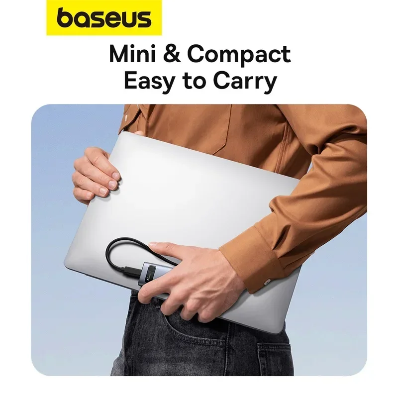 Baseus-case Ssd Nvme Sata de Protocolo Duplo M.2 para Usb tipo c 3.2 Gabinete Ssd Portátil Sata Nvme Externo - Imagem 3