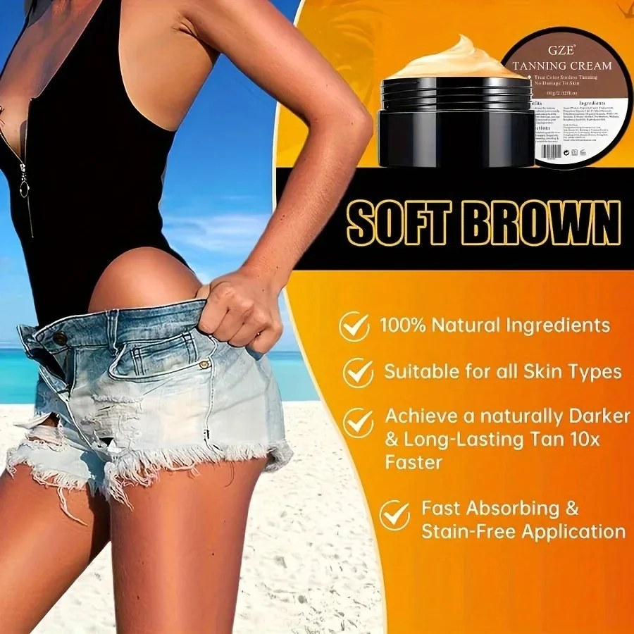 Body Self Tanning Lotion Without Sunlight Quick Men and Women Natural Bronze Luster Moisturizing Fake Tanning