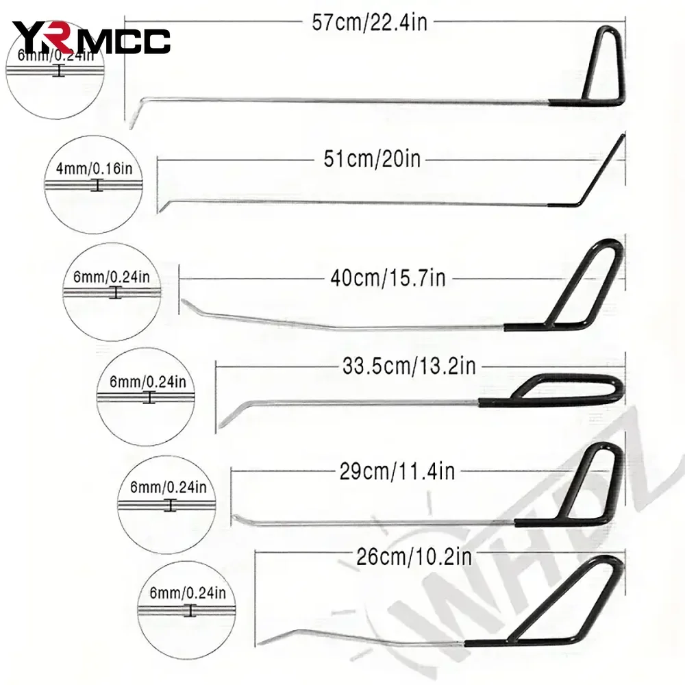 Kit d'outils de pied de biche pour débosselage de carrosserie de voiture – Image 5