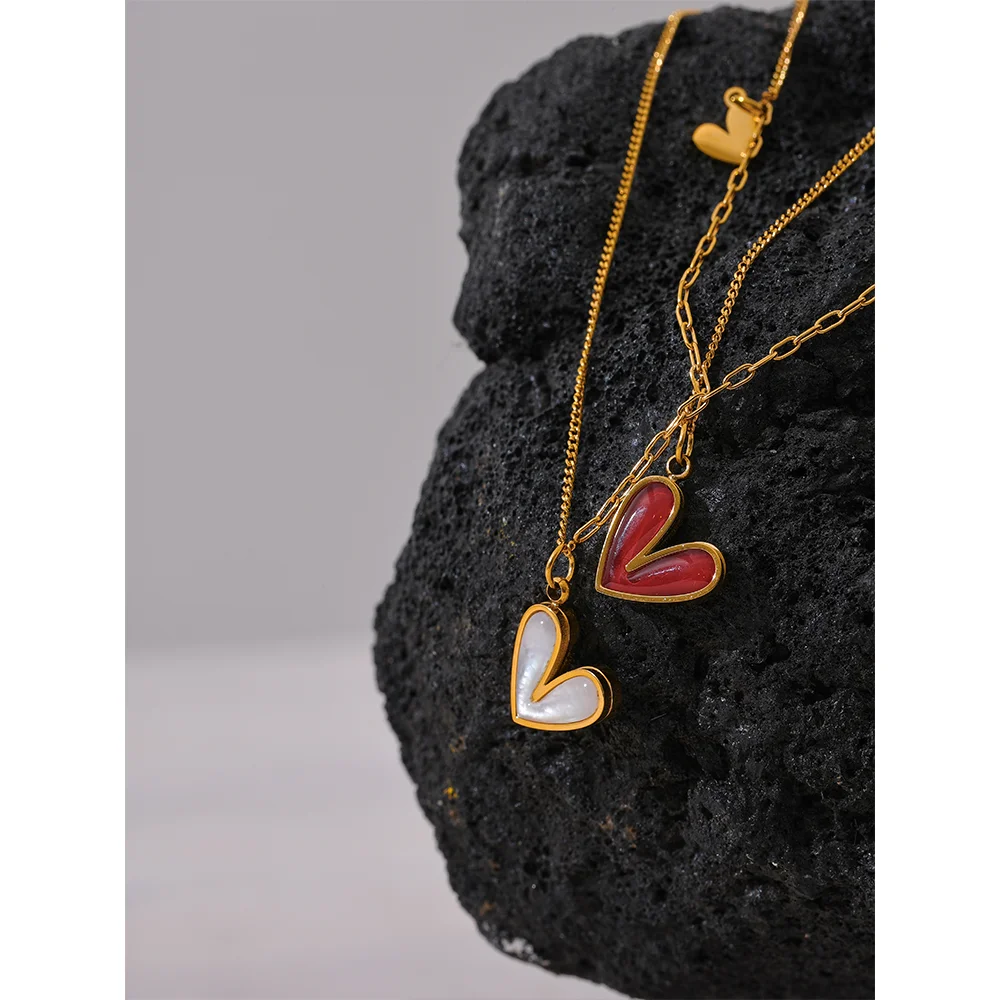 Yhpup Heart Pendant Necklace