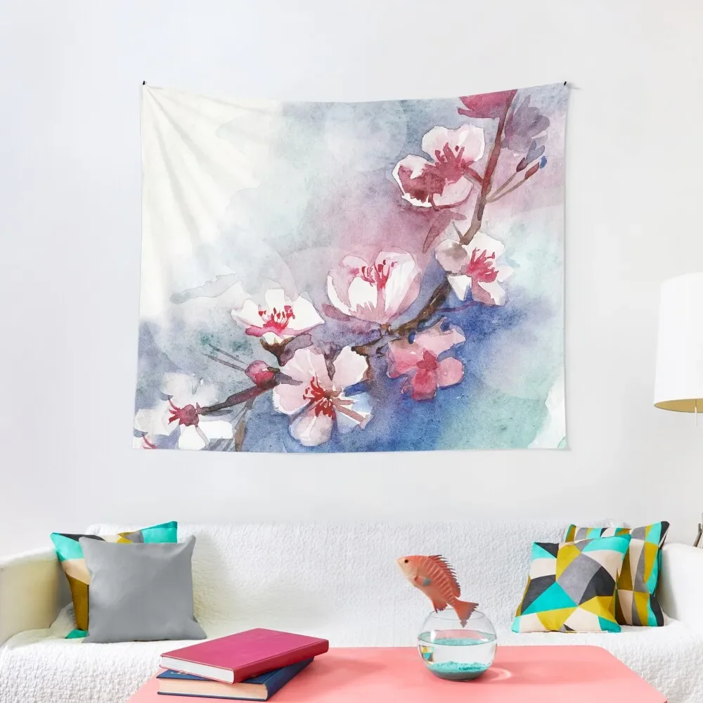 

Watercolor Flowers Tapestry Wall Mural Wallpapers Home Decor Things To Decorate The Room Home And Comfort Decor Tapestry