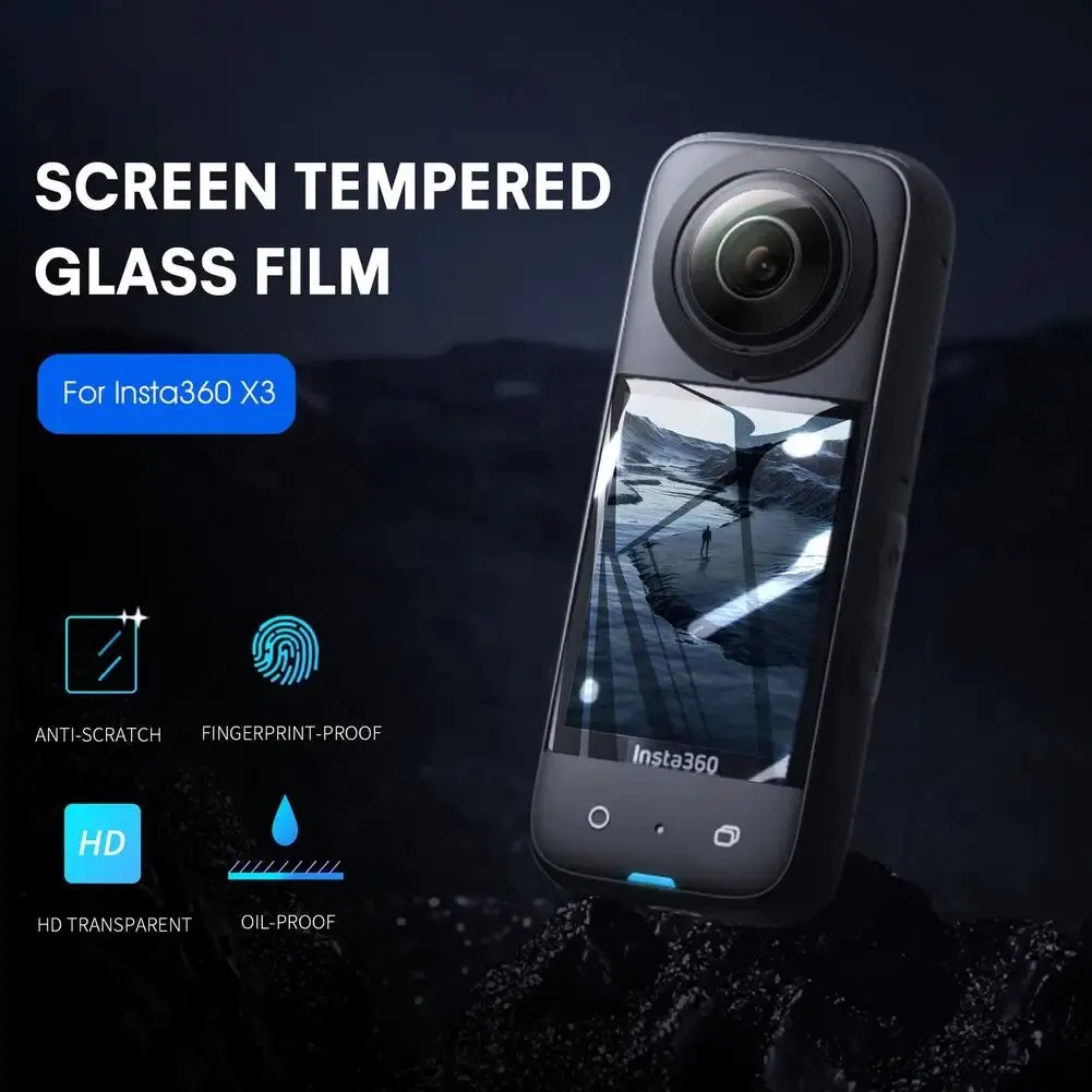 

Прозрачная защита экрана HD Взрывозащищенная фотография совместимая с Insta360 X3