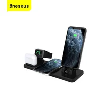 

3-In-1 Wireless Charger Dual Plug Mobile Phone Bracket For iPhone 13 12 11 Xiaomi Huawei Watch Headset 15W Fast Charging Base