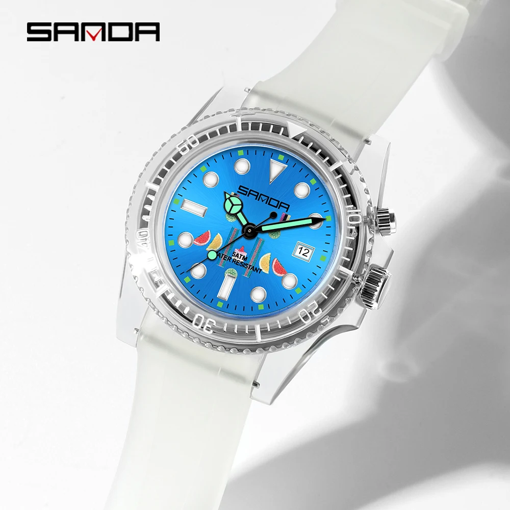 Luxury Men's Women Silicone Sports Wrist Watch 50M Waterproof Date Calendar Business Quartz Watches Relogio Masculino 2024