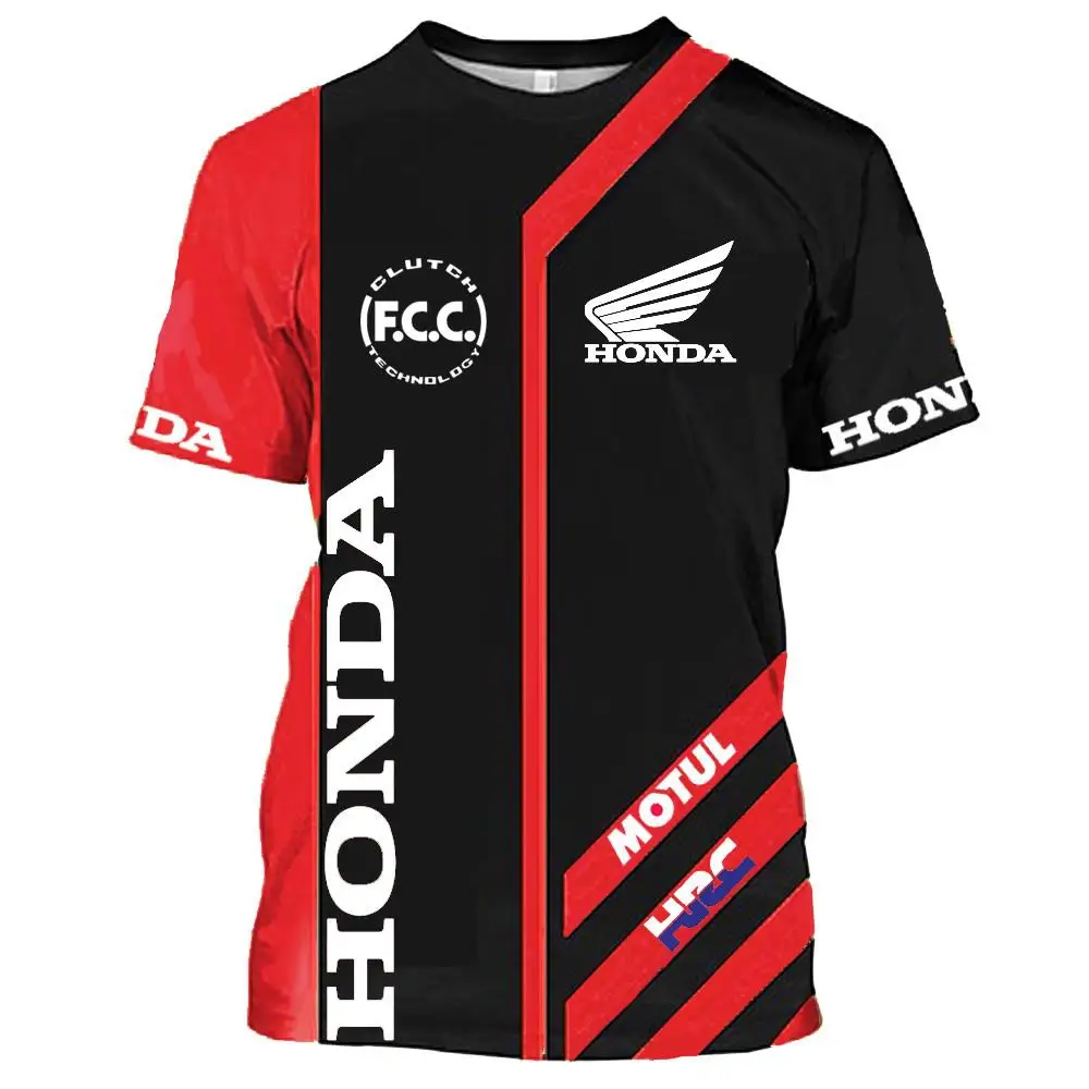 2022 New Product Hot Sale 3DT Men's Short T-shirt Honda Fashion T-shirt Short-sleeved Racing T-shirt Outdoor Breathable Sportswe vintage t shirts