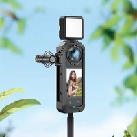 PC/Metal Protective Frame For Insta360 X5 Camera Magnetic Quick Release Action Camera Frame with Cold Shoe Mount Cam Accessories 6