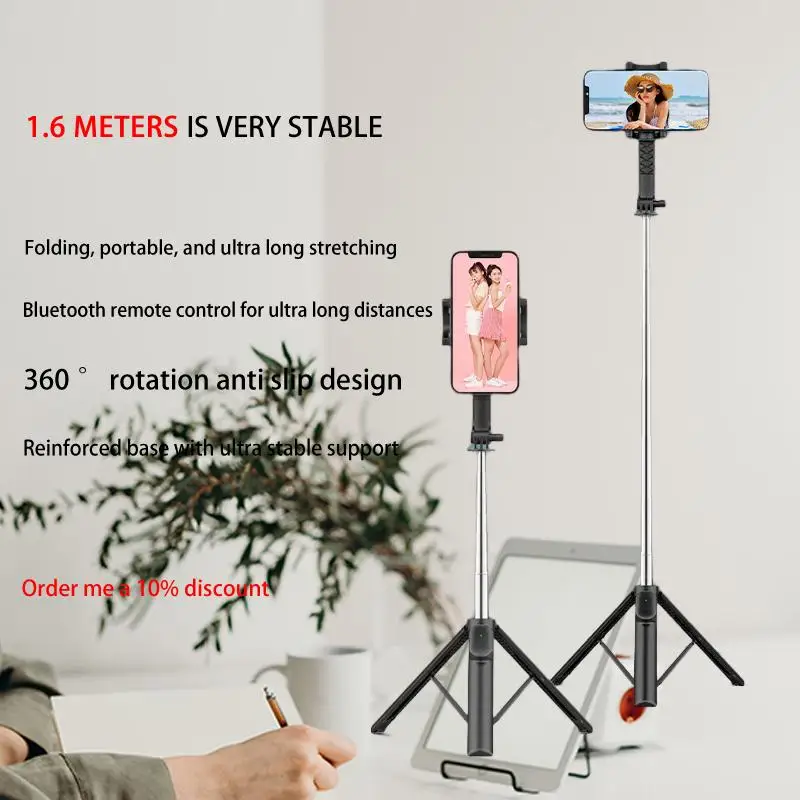 

Ultimate Mobile Live Streaming Bracket with Self Timer Tripod and Bluetooth Shooting: Capture and Share Your Moments Like a Pro