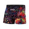 Men's Swim Jammer Athletic Practice Knee-Length Swimsuit Short Beach Tight Shorts Lycra Elastic Rash Guards Swim Trunks Swimwear 4