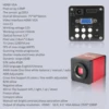 YIZHAN Digital Microscope 4K FULL HD HDMI VGA 1080P Industrial Camera C-Mount Via Type Measurement 150x Lens For Soldering Phone 4