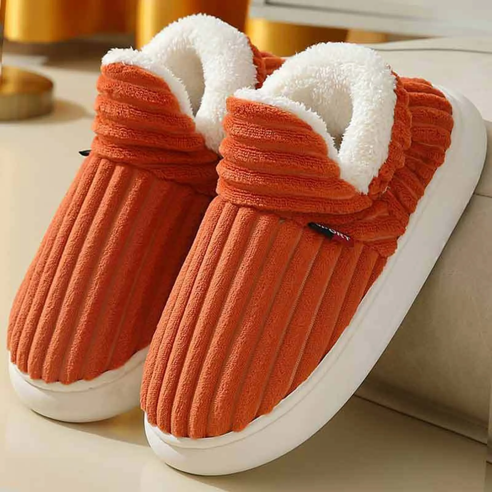 

Winter Fashion Plush Indoor Soft Sole Home Shoes Female Flat Heel Cute Casual Warm Bedroom Women Cotton Slippers zapatos 2023