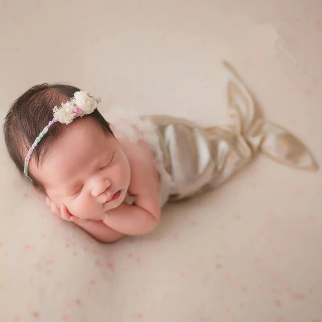 Adereços de fotografia recém-nascido infantil traje sereia bebês acessórios  recém-nascido fotografia roupa da criança estúdio photoshoot - AliExpress