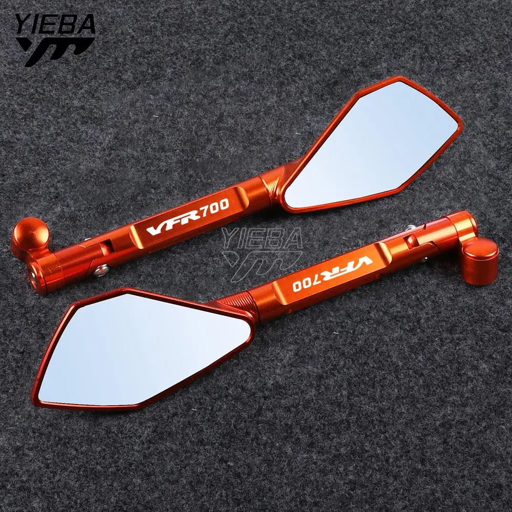 

8mm 10mm Motorcycle ALUMINUM Rearview Side Mirrors For HONDA VFR 400 VFR400 NC30 1989 1990 1991 1992 VFR 700 VFR700 F2 1986-1998