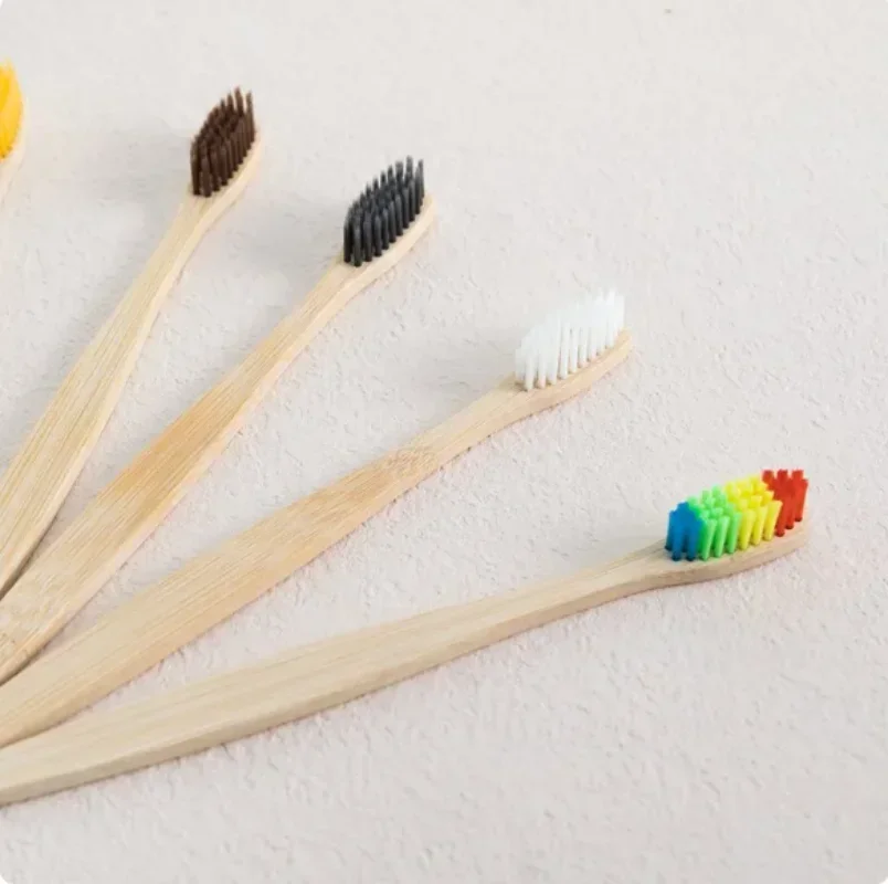 Eco Friendly Bamboo Toothbrush Set of 10