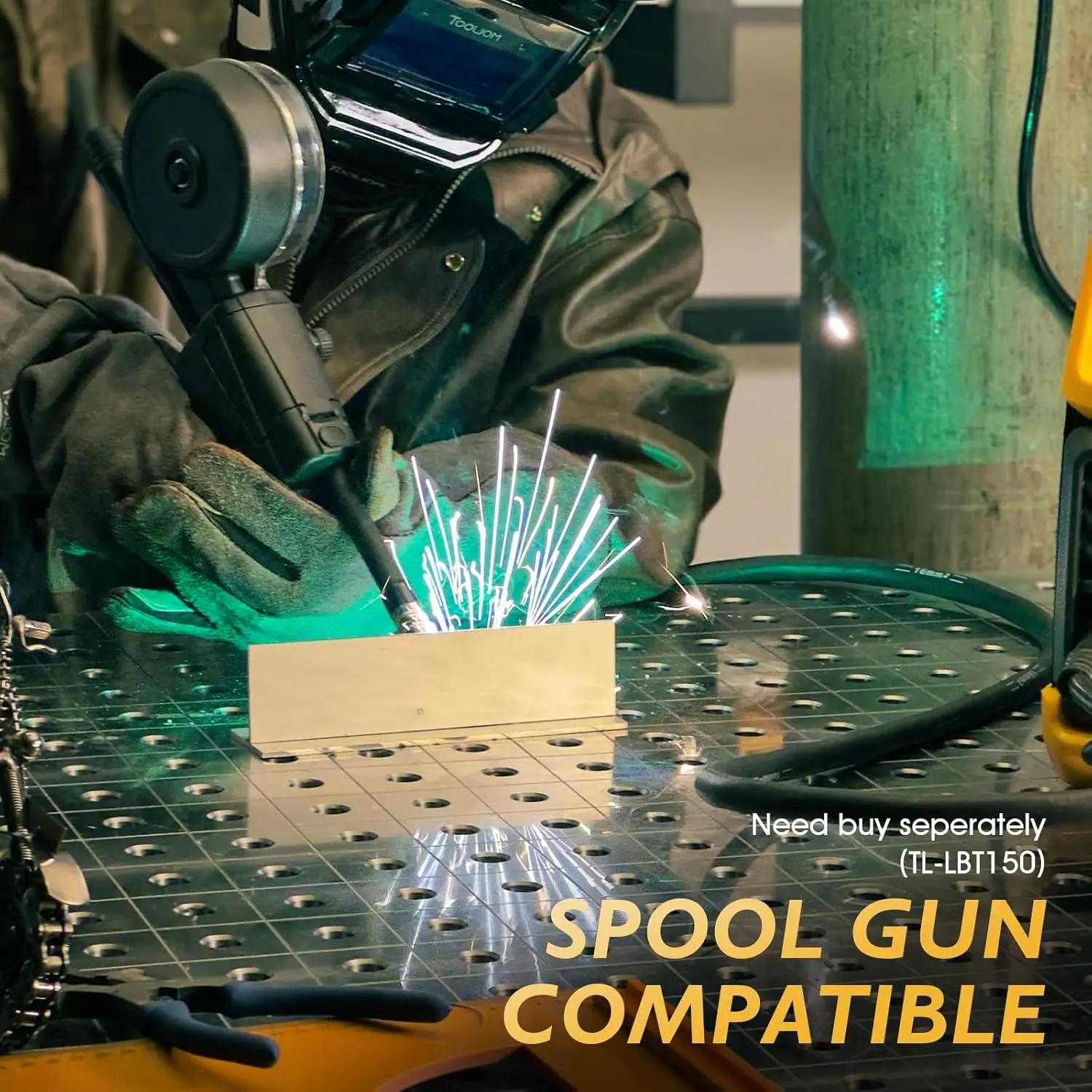 MIG/TIG/CUT/Stick Welder 5 in 1 Multiprocess Welding Machine 110/220V Dual Voltage Aluminum Welding Machine Spool Gun Compatible