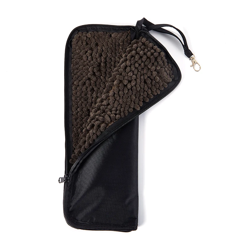 Portable Travel Chenille Microfiber Water-absorbing Waterproof Umbrella Storage Bag Umbrella Cover Home Package 1PC